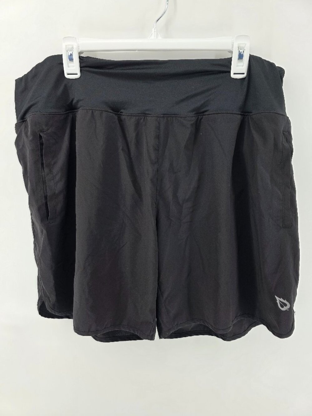 Baleaf Black Swim Athletic Shorts – Size 2X – Brief Lined Zipper Pocket